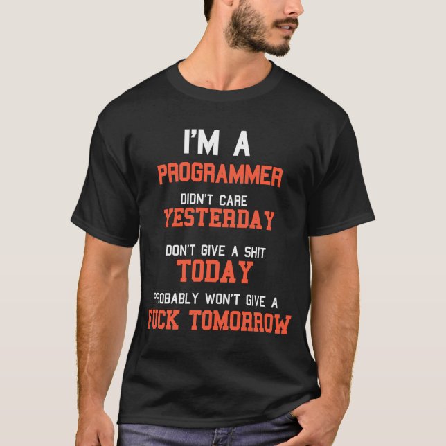 Camiseta Soy programador de software sarcástico (Anverso)