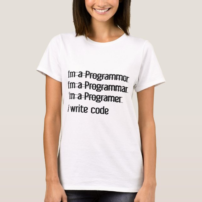 Camiseta Soy Programador. Escribo código (Anverso)