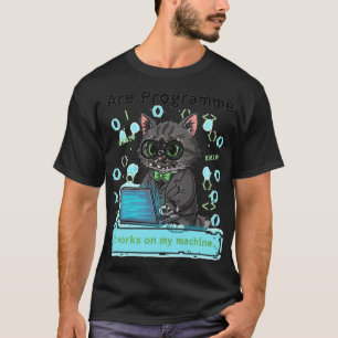 Camiseta Soy Programador Gato Caprichoso Desarrollador Gráf
