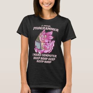 Camiseta Soy Programador Introvert It Nerd Axolotl Software