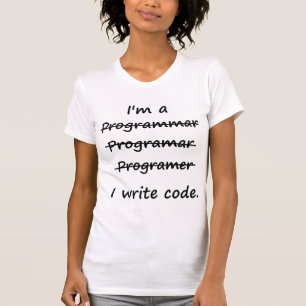 Camiseta Soy programador que escribo el abecedario del malo