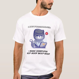 Camiseta Soy programador y hago que el ordenador piense en 