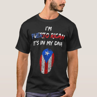 Camiseta Soy puertorriqueña y está en mi ADN T-Shir