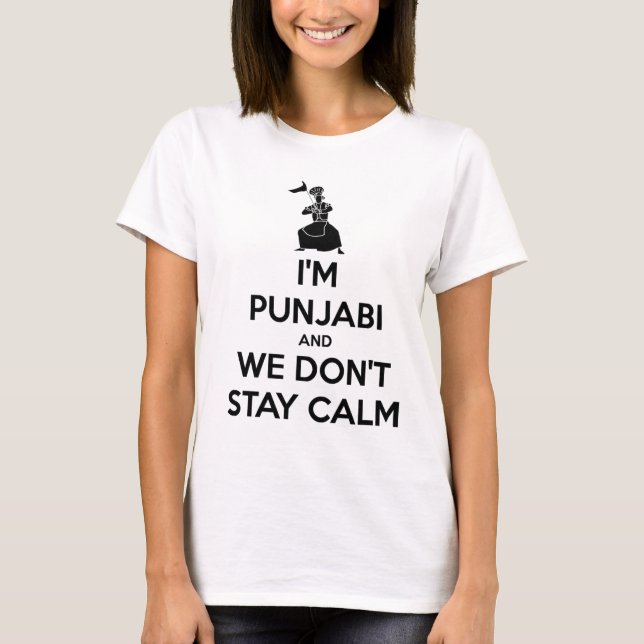 Camiseta Soy Punjabi y no guardamos calma (Anverso)