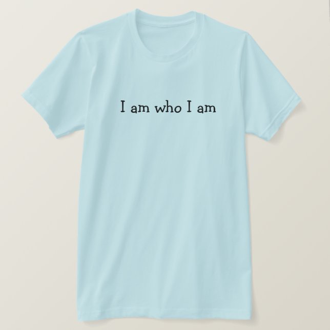 Camiseta Soy Quien Soy (Anverso del diseño)