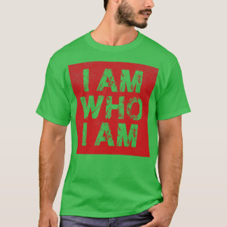 Camiseta Soy Quien Soy Rojo Vintage