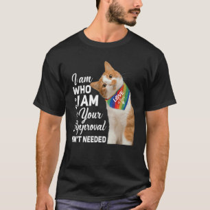 Camiseta Soy Quien Soy Tu Aprobación No Es Necesaria Gato L
