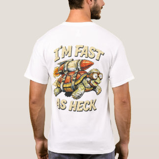 Camiseta “Soy Rápido Como el Infierno” Tortuga Divertida