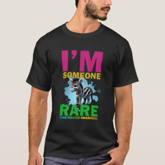 Camiseta Soy Rara Cebra Cuta Para Conciencia De Enfermedade