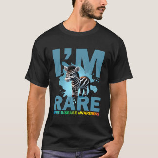 Camiseta Soy Rara Cebra Cuta Para Conciencia De Enfermedade