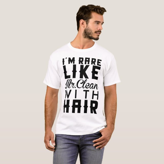 Camiseta Soy RARO COMO SR. CLEAN WITH HAIR (Anverso completo)
