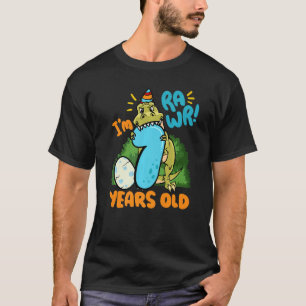 Camiseta Soy Rawr 7 años Tyrannosaurus Dinosaur Kids B