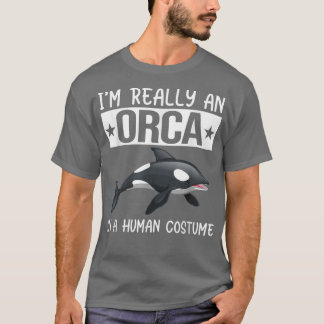 Camiseta Soy realmente una Orca en un estómago gracioso de 