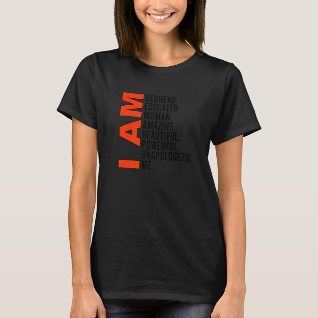 Camiseta Soy Redhead Red Hair Ginger Redhead (Anverso)