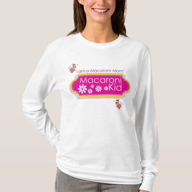 Camiseta "Soy registro de una mamá de los macarrones". (Anverso)