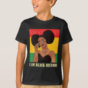 Camiseta Soy Reina Educada de la Historia Negra Afroamerica