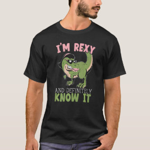 Camiseta Soy Rexy y definitivamente lo sé Dino Paleontologi