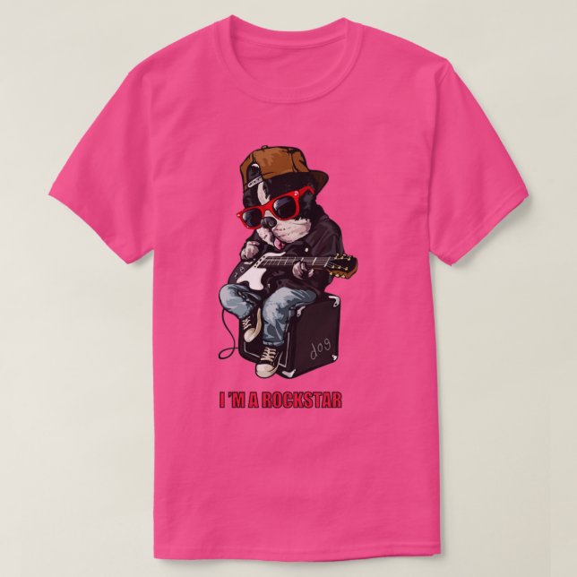 Camiseta Soy Rockstar (Diseño del anverso)