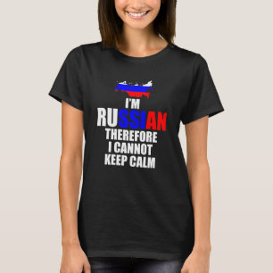 Camiseta Soy ruso por lo tanto yo no puedo guardar