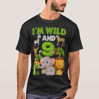 Camiseta Soy salvaje y 9 tema del zoológico Nacimiento Selv