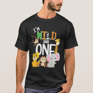 Camiseta Soy salvaje y tema de un zoológico.