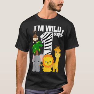 Camiseta Soy salvaje y tema de zoológico Nacimiento Selva S
