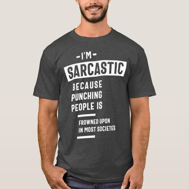 Camiseta Soy sarcástico - Gracioso (Anverso)