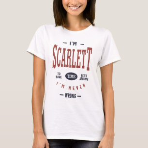 Camiseta Soy Scarlett