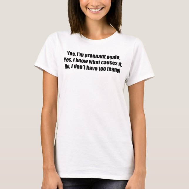 Camiseta Soy sí otra vez maternidad divertida embarazada (Anverso)