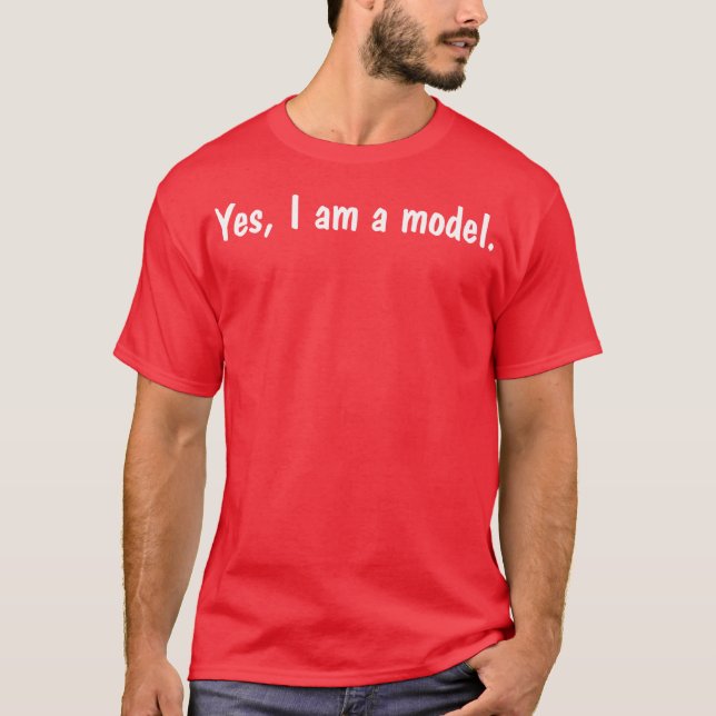 Camiseta Soy sí un modelo (Anverso)