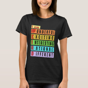 Camiseta Soy singularmente raro y retro, llamándome colorid