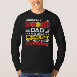 Camiseta Soy Snooker Dad jugando billares de billares