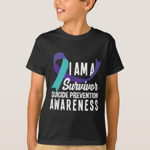 Camiseta Soy Sobreviviente De La Conciencia De Prevención D