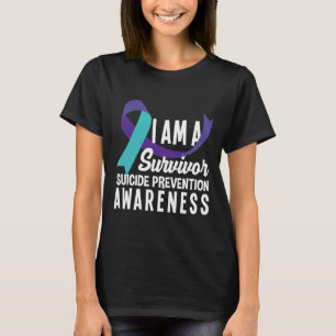 Camiseta Soy Sobreviviente De La Conciencia De Prevención D