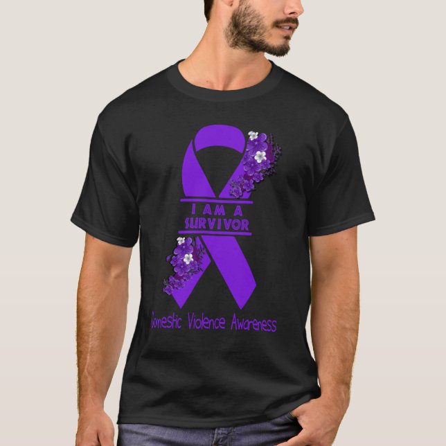 Camiseta Soy Sobreviviente De La Violencia Doméstica Concie (Anverso)