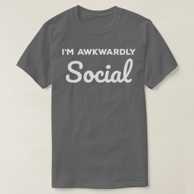 Camiseta Soy socialmente insensible y poco socialmente soci (Diseño del anverso)
