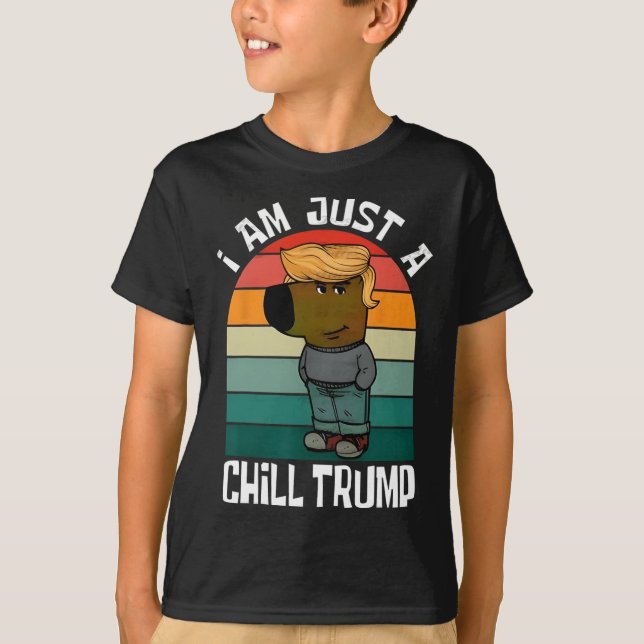 Camiseta Soy sólo un amante del perro gracioso meme de Trum (Anverso)