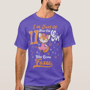 Camiseta Soy sólo un Chica de 11 años que ama el cumpleaños
