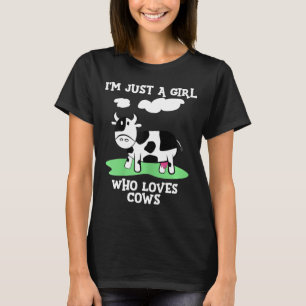 Camiseta Soy Sólo Un Chica Que Ama A Las Vacas