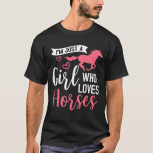 Camiseta Soy Sólo Un Chica Que Ama A Los Animales De Granja