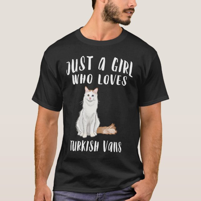 Camiseta Soy Sólo Un Chica Que Ama Al Turco Vans Cat (Anverso)