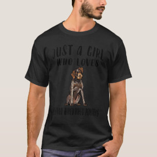 Camiseta Soy Sólo Un Chica Que Ama El Puntero Con Cableado