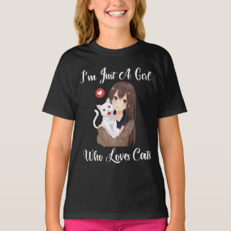 Camiseta Soy solo un Chica que ama los gatos