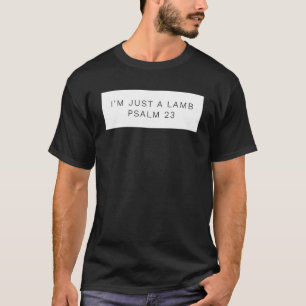 Camiseta Soy solo un cordero. JEHOVAH es mi pastor Biblia V