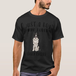 Camiseta Soy Solo Un Niño Que Ama A Los Collies De Frontera