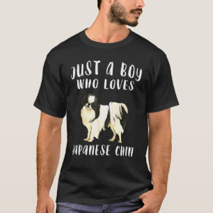 Camiseta Soy Solo Un Niño Que Ama Al Chin Perro Japonés