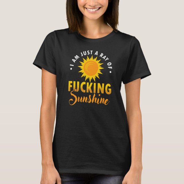 Camiseta Soy Sólo Un Rayo De Sol Diciendo Humorísticamente (Anverso)