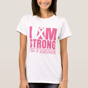 Camiseta Soy - soy un superviviente - cáncer de pecho