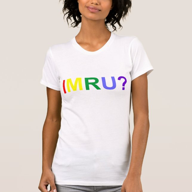 Camiseta Soy soy usted orgullo del arco iris de IMRU (Anverso)