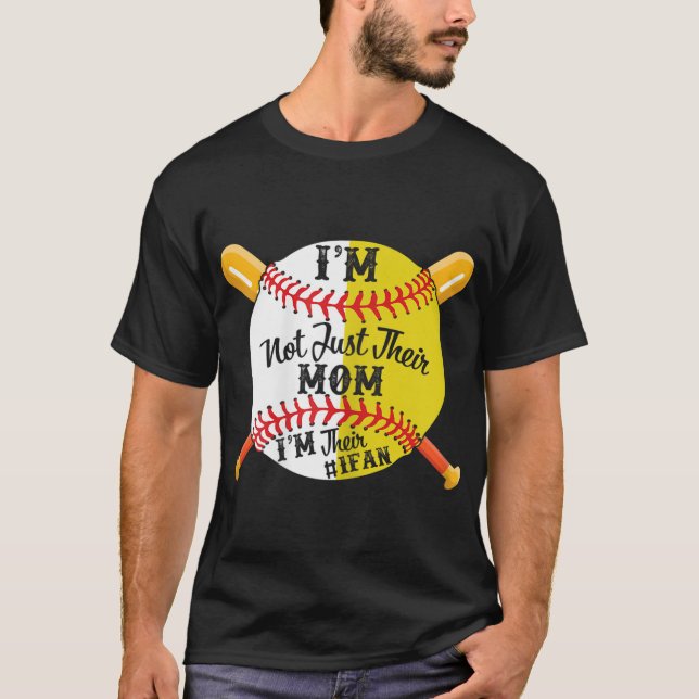 Camiseta Soy su amante número 1, la madre del béisbol (Anverso)